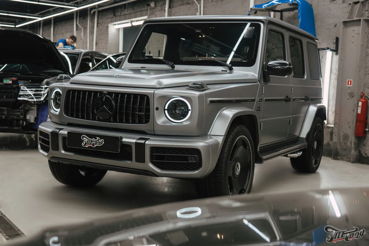 Антихром и окрас суппортов для Mercedes G-class